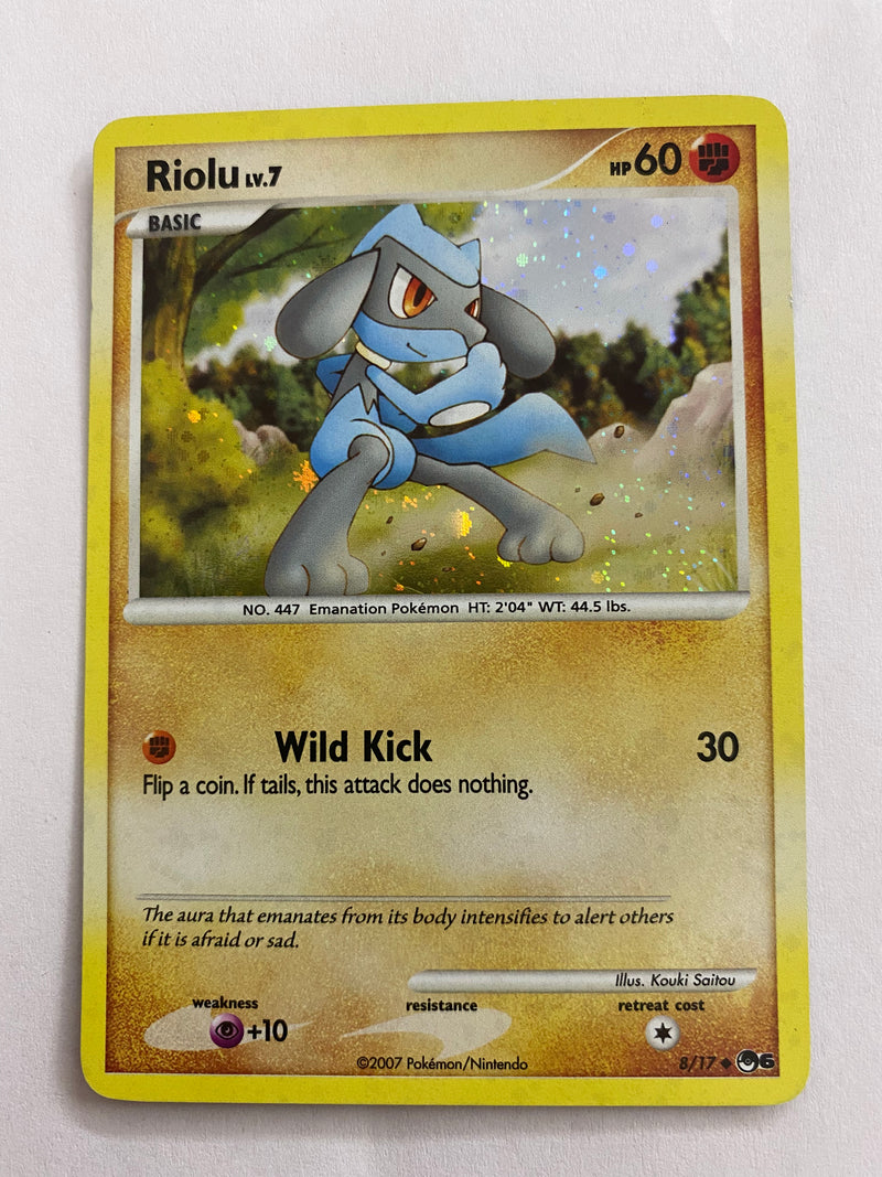 Riolu 8/17 Holo Rare Promo Pokemon Card Near Mint Riolu 8/17 Holo Rare Promo Pokemon Card Near Mint