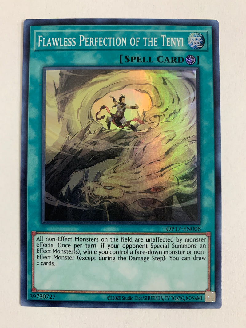 Yugioh Flawless Perfection of the Tenyi OP17-EN008 Super Rare NM