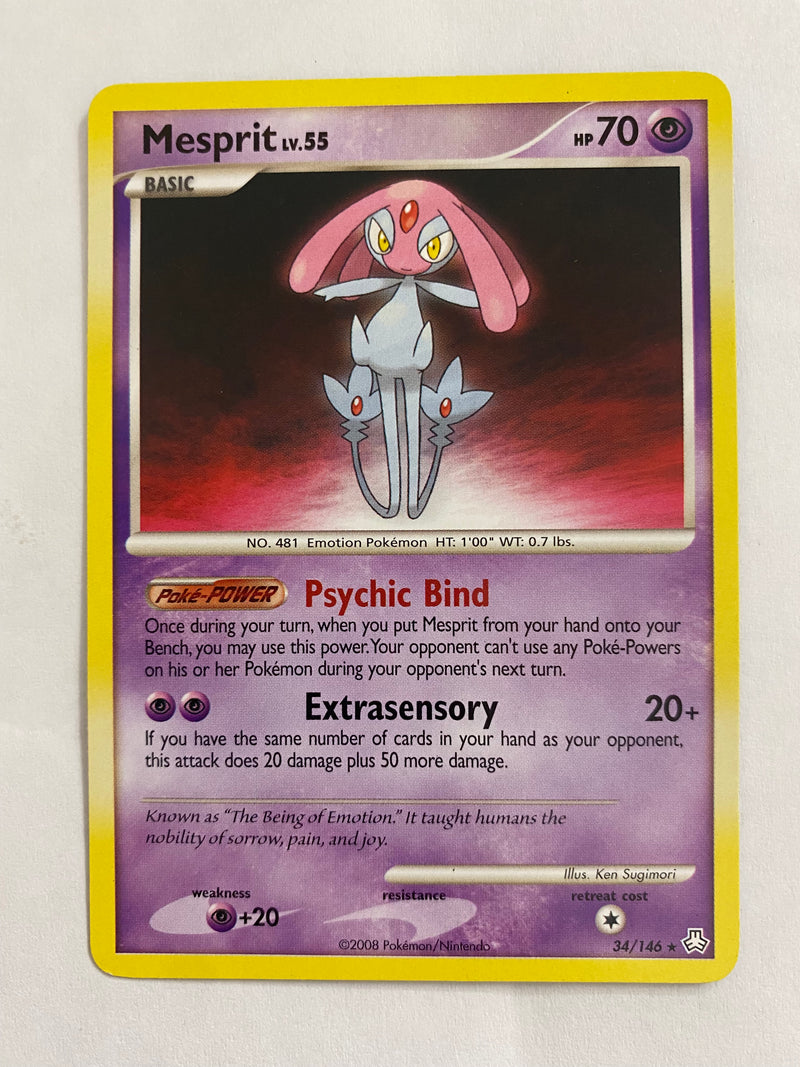 Mesprit 34/146  Legends Awakened Non Holo Pokemon Card Near Mint