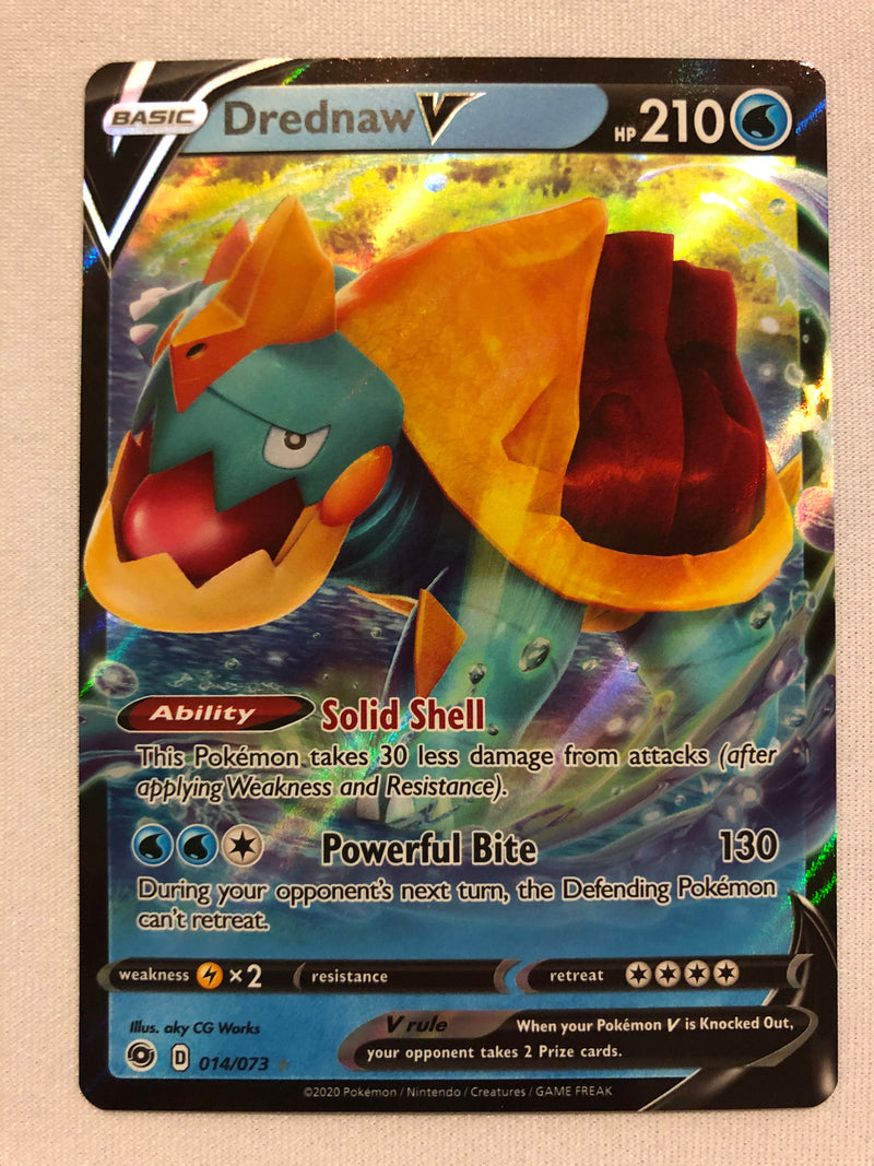 Drednaw V 014/073 Ultra Rare Holo Champion's Path Pokemon Card Near Mi Drednaw V 014/073 Ultra Rare Holo Champion's Path Pokemon Card Near Mi