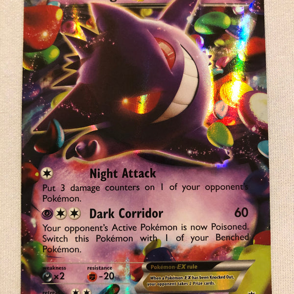 Gengar EX 34/119 XY Phantom Forces Holo Ultra Rare Pokemon Card Near M