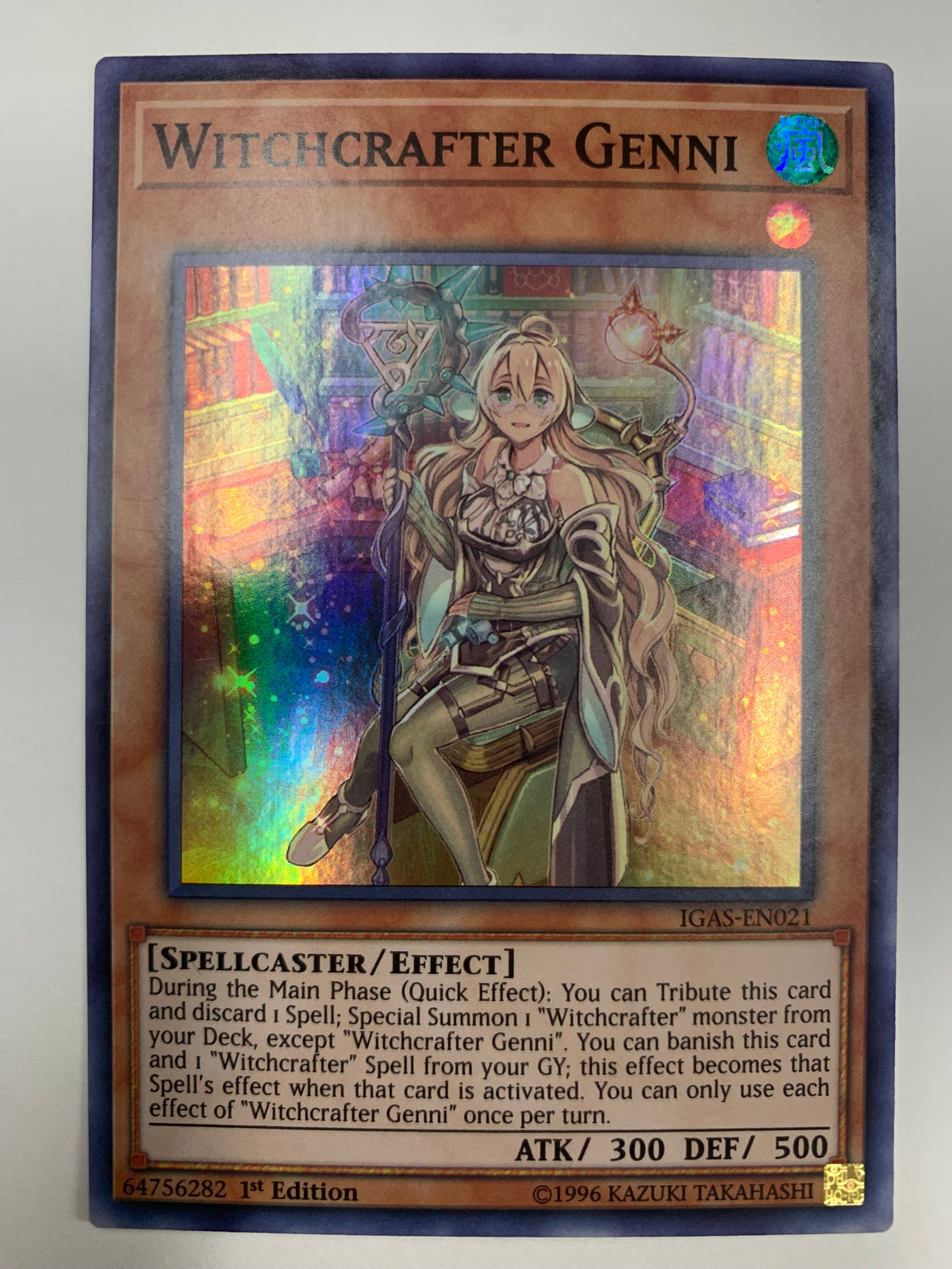 witchcrafter yugioh deck Witchcrafter Genni IGAS- EN021 1st Edition Super Rare Yugioh TCG Near
