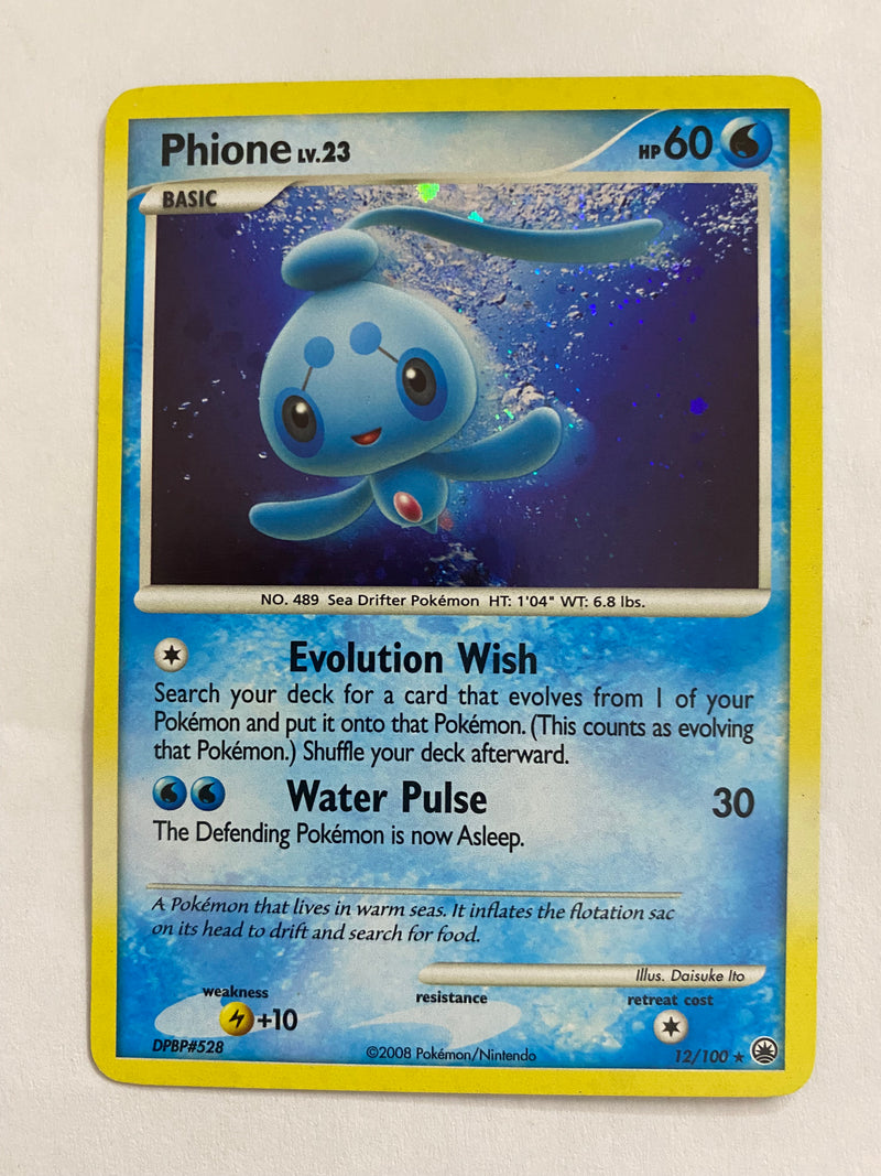 phione pokemon card Phione 12/100 Majestic Dawn Holo Rare Pokemon Card Naer Mint