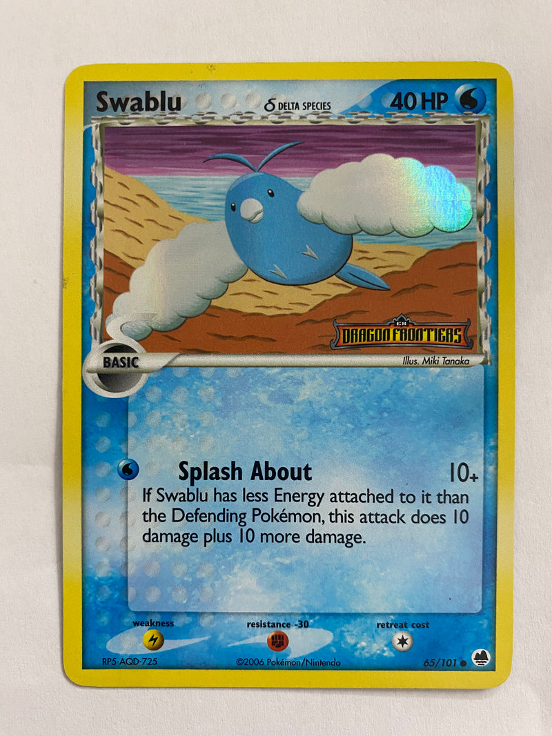 Swablu 65/101 EX Dragon Frontiers Common Pokemon Card Naer Mint