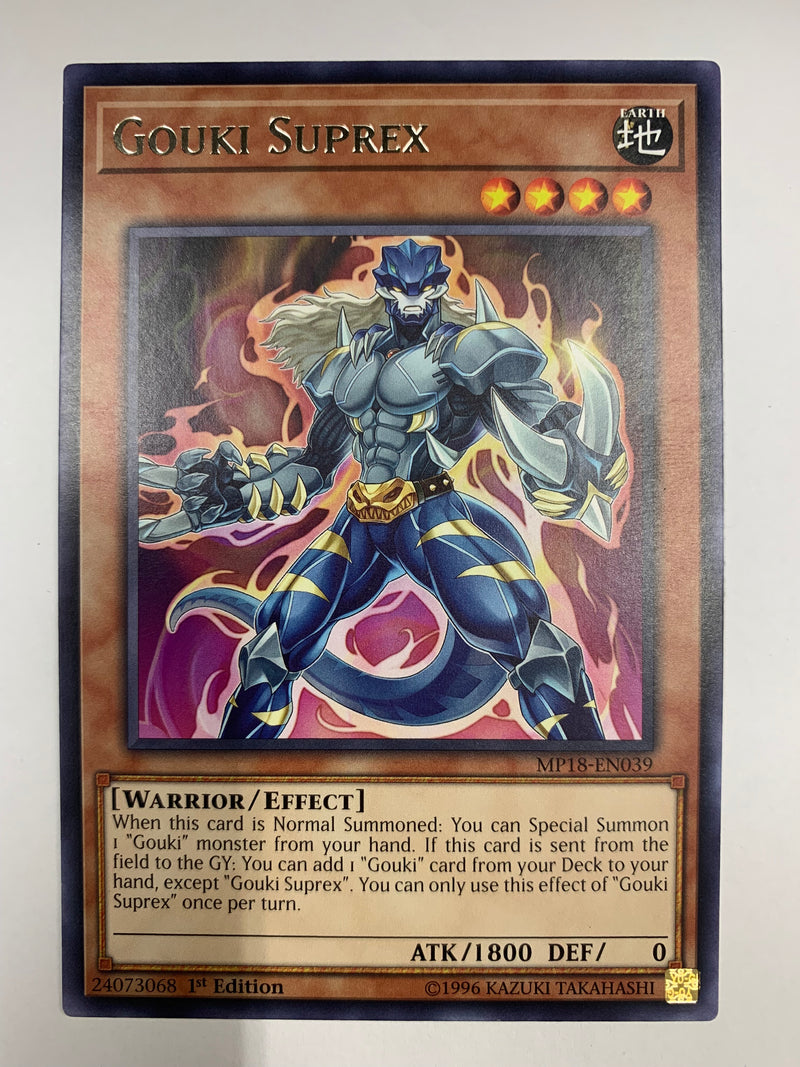 Gouki Suprex MP18-EN039 Rare 1st Edition YuGiOh TCG NM Gouki Suprex MP18-EN039 Rare 1st Edition YuGiOh TCG NM