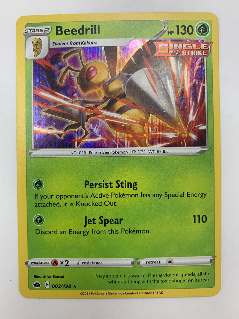 Beedrill 003/198 Holo Chilling Reign Pokemon Card NM