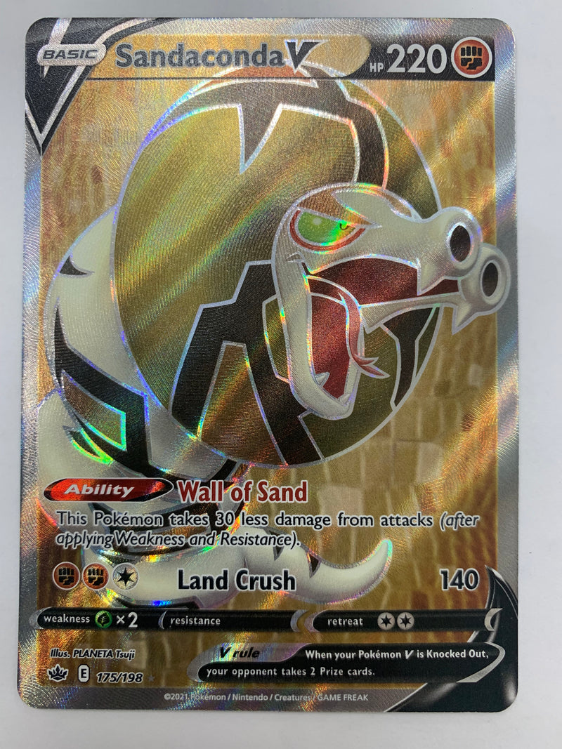 Sandaconda V 175/198 SWSH Chilling Reign Full Art Ultra Rare Near Mint