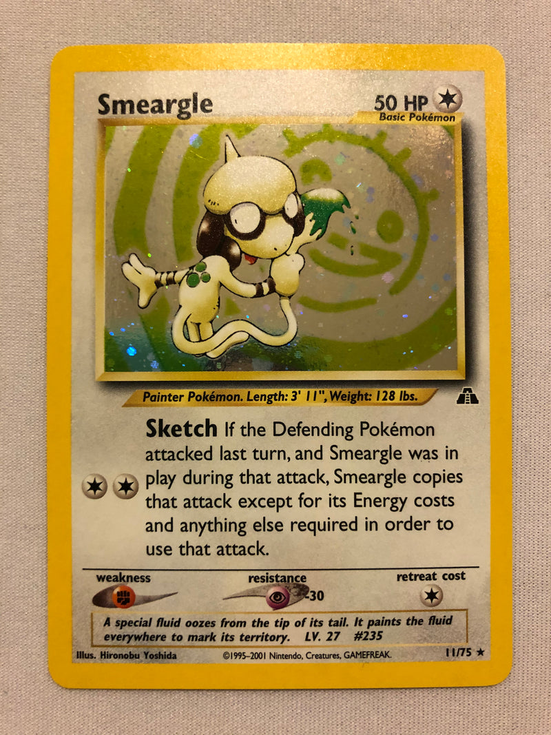 Smeargle 11/75 Neo Discovery Holo Rare Pokemon Card Near Mint Smeargle 11/75 Neo Discovery Holo Rare Pokemon Card Near Mint