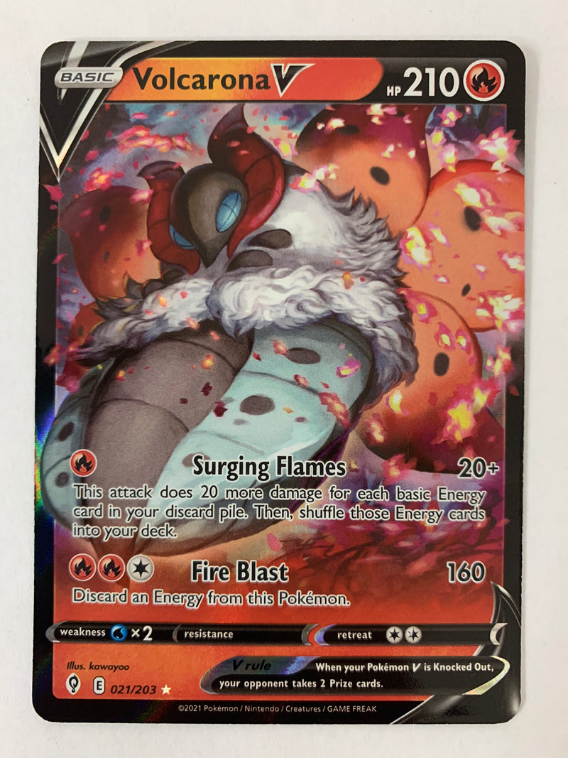 Volcarona V 021/203 Evolving Skies Ultra Rare Near Mint