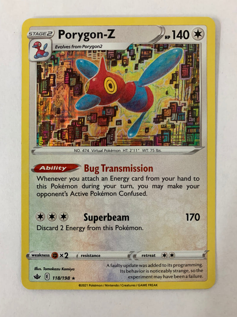 Porygon-Z 118/198 Chilling Reign Holo Foil Rare Near Mint