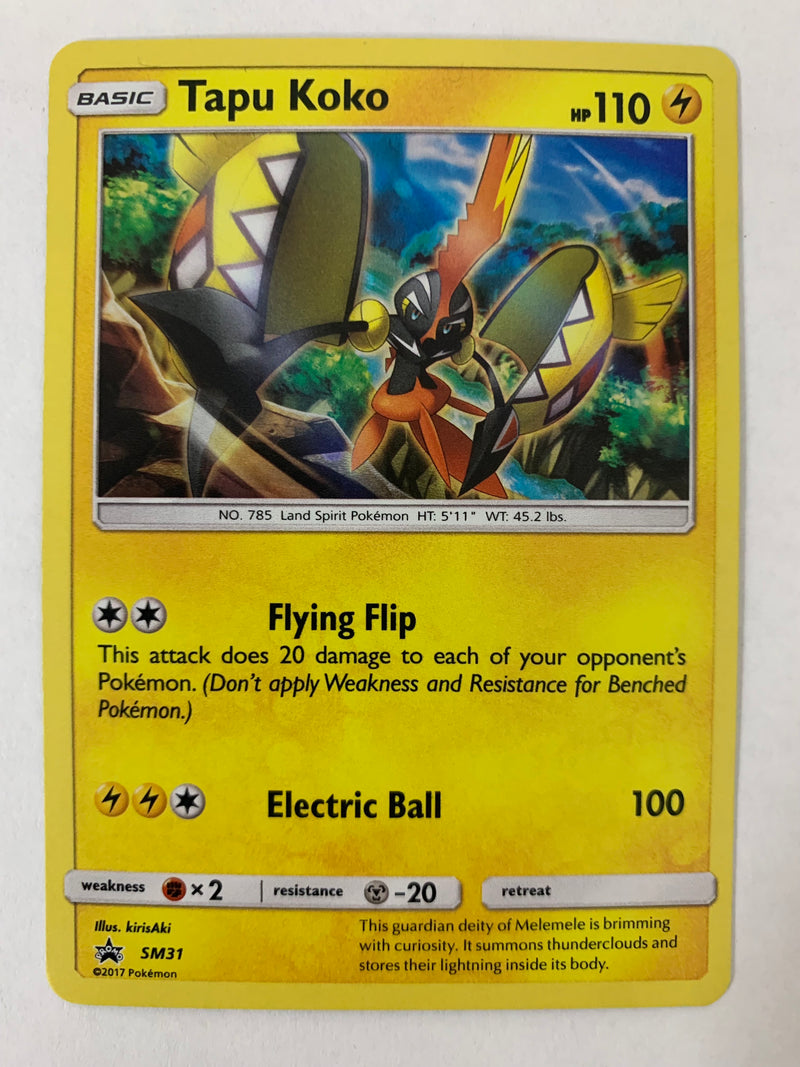 Tapu Koko SM31 SM Promo Holo Rare Near Mint