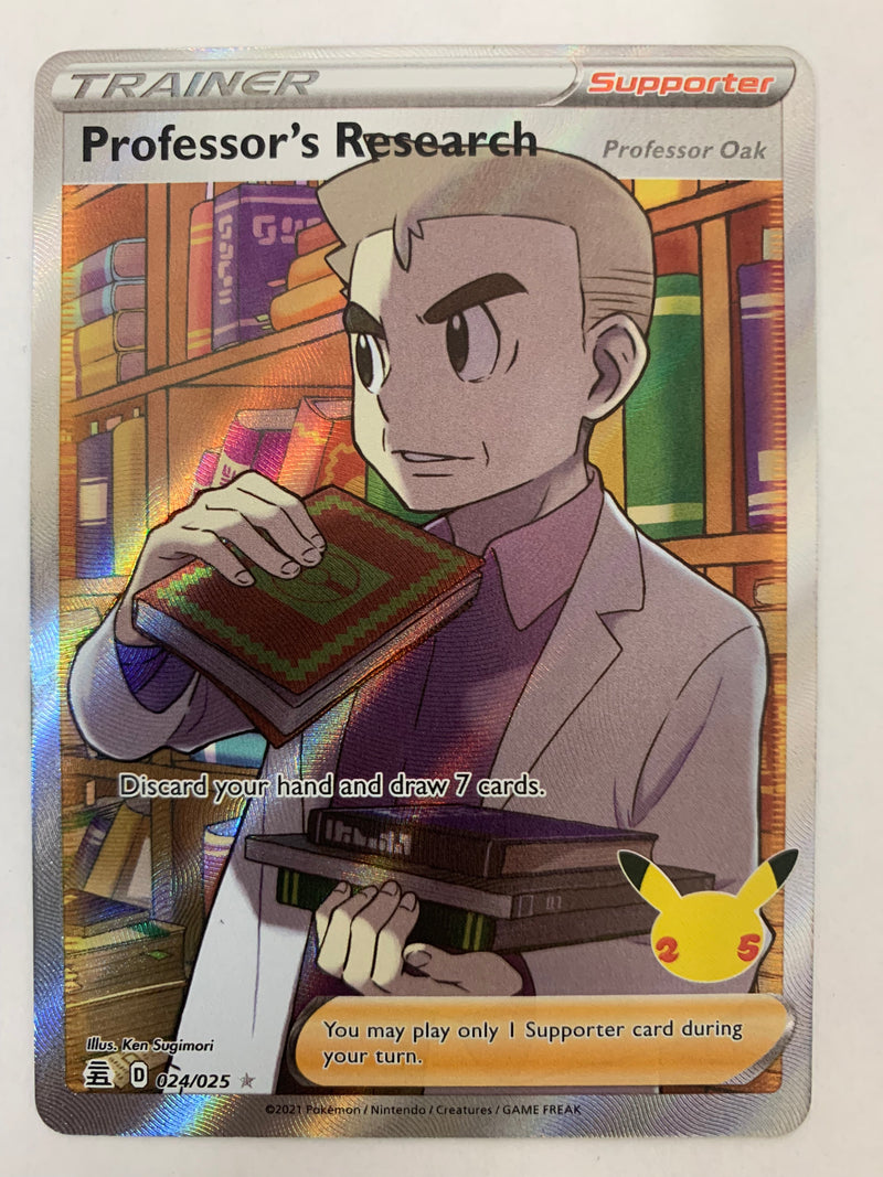 Professor's Research (Full Art) 024/025 Celebrations Ultra Rare Near Mint