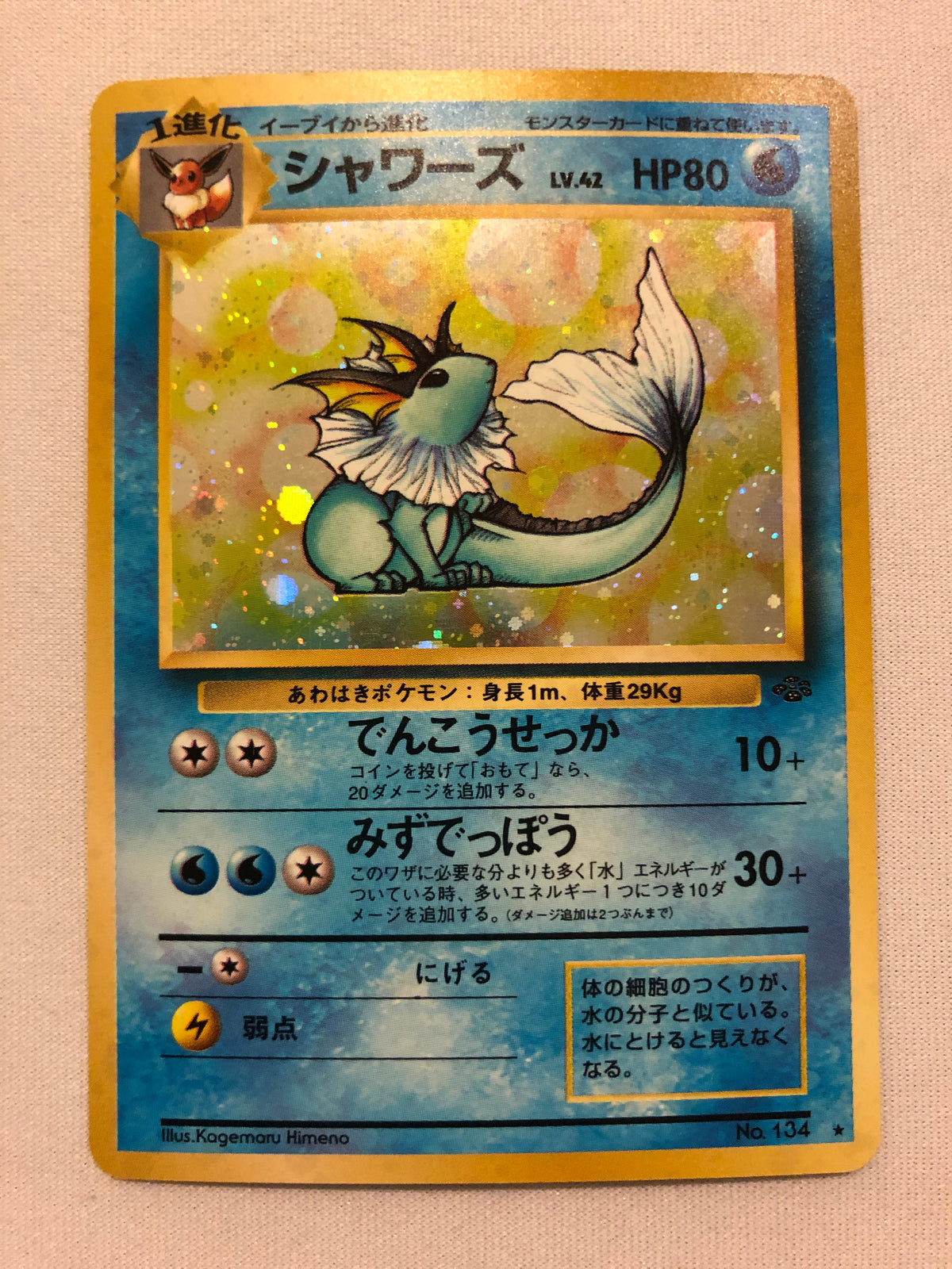 how to have a card graded Pokemon TCG, Jungle, Vaporeon – Holo – DT Collectable Toys