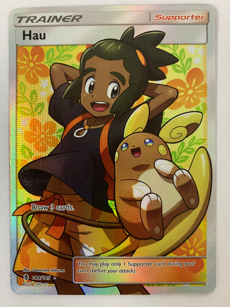 Hau (Full Art)144/145 Cosmic Eclipse Ultra Rare Near Mint