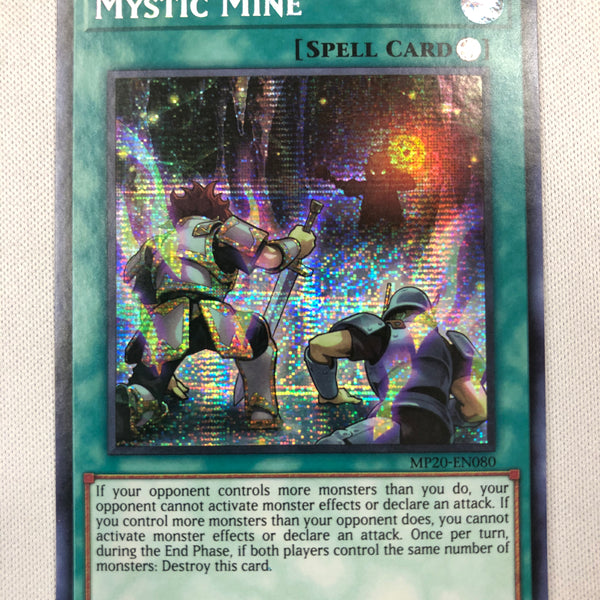Yugioh Mystic Mine MP20-EN080 Prismatic Secret Rare 1st Edition Near M