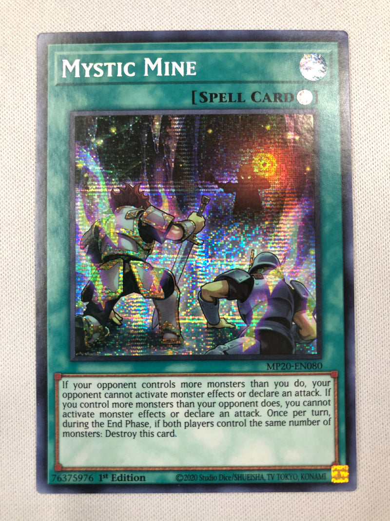 Yugioh Mystic Mine MP20-EN080 Prismatic Secret Rare 1st Edition Near M Yugioh Mystic Mine MP20-EN080 Prismatic Secret Rare 1st Edition Near M