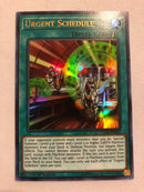 Yugioh Urgent Schedule LED4-EN037 Ultra Rare 1st Edition Near Mint