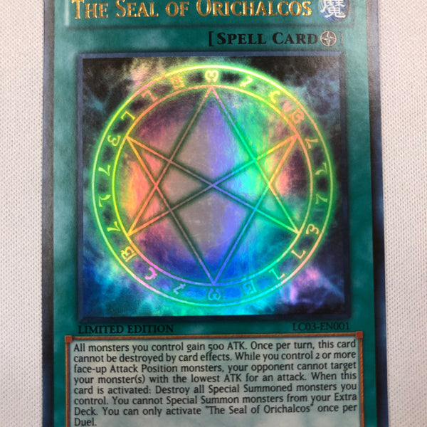 Yugioh The Seal of Orichalcos LC03-EN001 Ultra Rare Limited Edition Ne