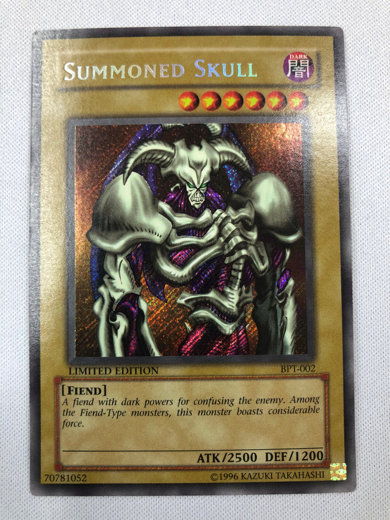 bpt yugioh cards Yugioh Summoned Skull BPT-002 Limited Edition Secret Rare Near Mint