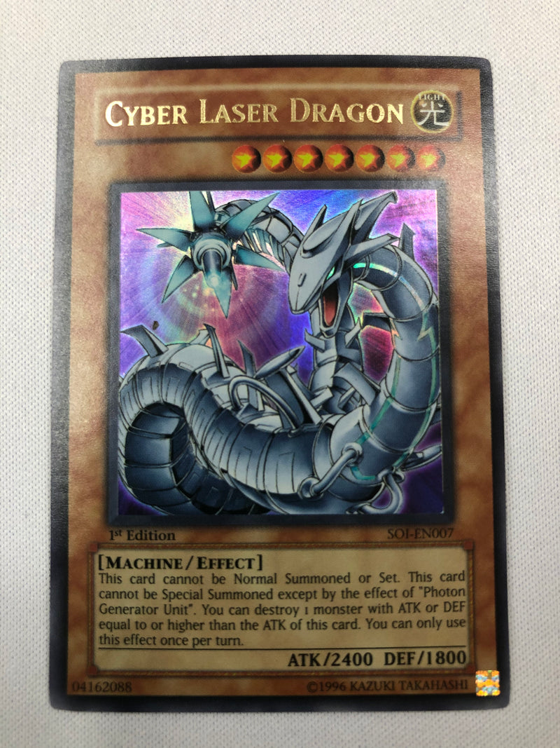 Yugioh Cyber Laser Dragon SOI-EN007 Ultra Rare 1st Edition Near Mint
