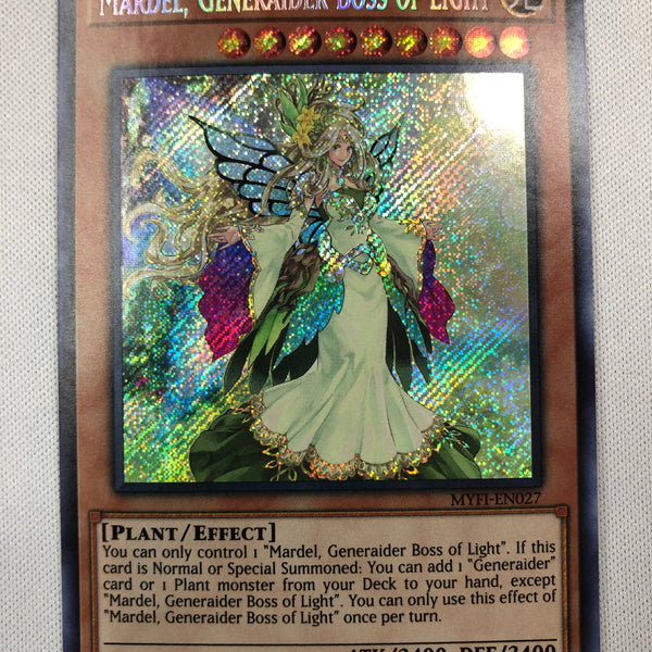 Yugioh Mardel, Generaider Boss of Light MYFI-EN027 Secret Rare 1st Edi