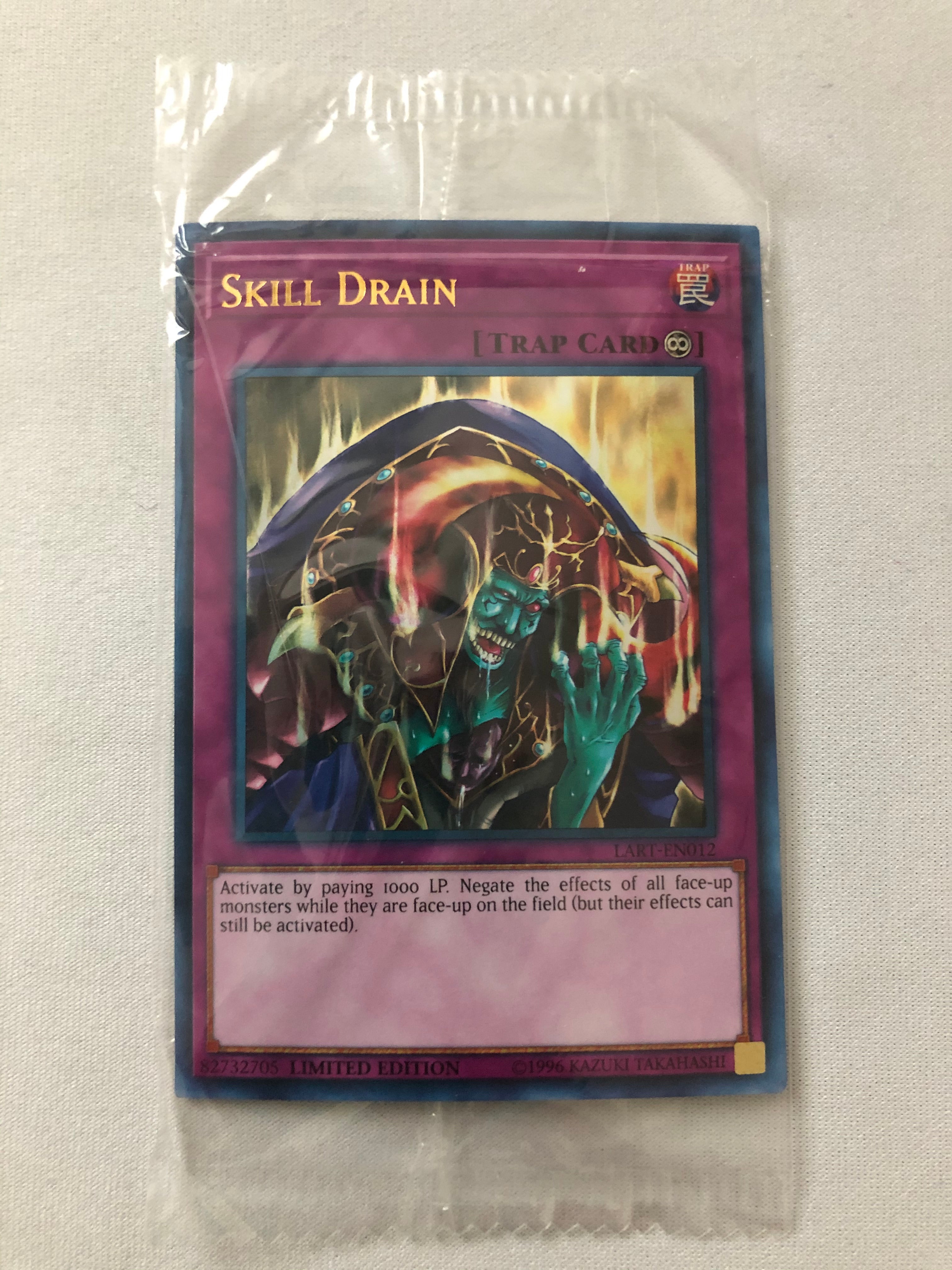 Yugioh Skill Drain LART-EN012 Ultra Rare Promo Limited Edition New Sea