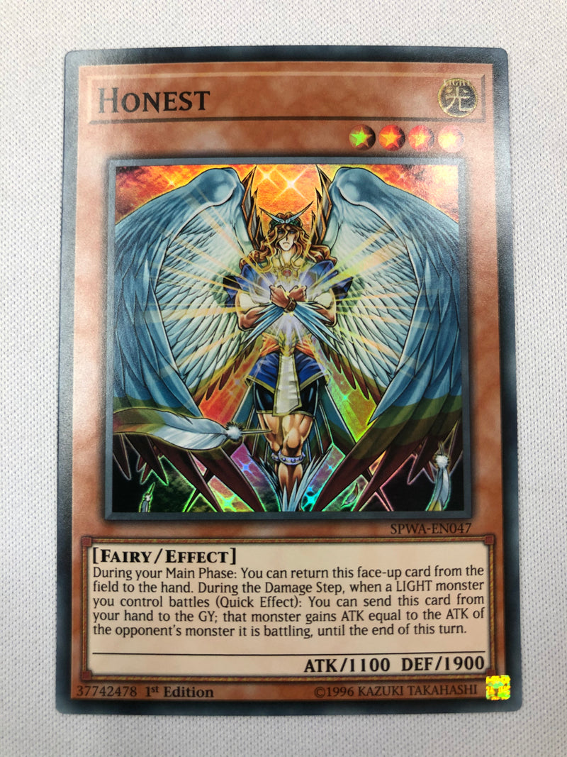 Yugioh Honest SPWA-EN047 Super Rare 1st Edition Near Mint