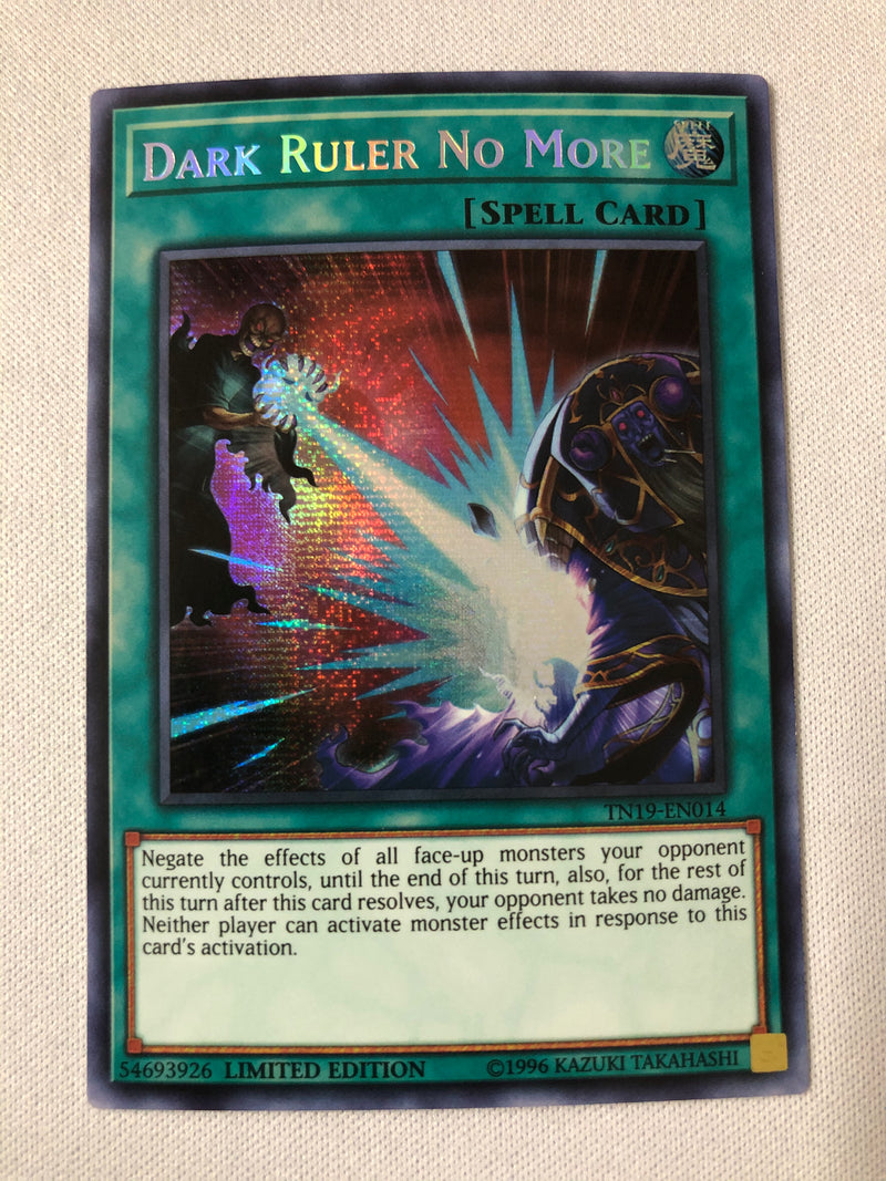 Yugioh Dark Ruler No More TN19-EN014 Secret Rare Limited Edition Near Mint