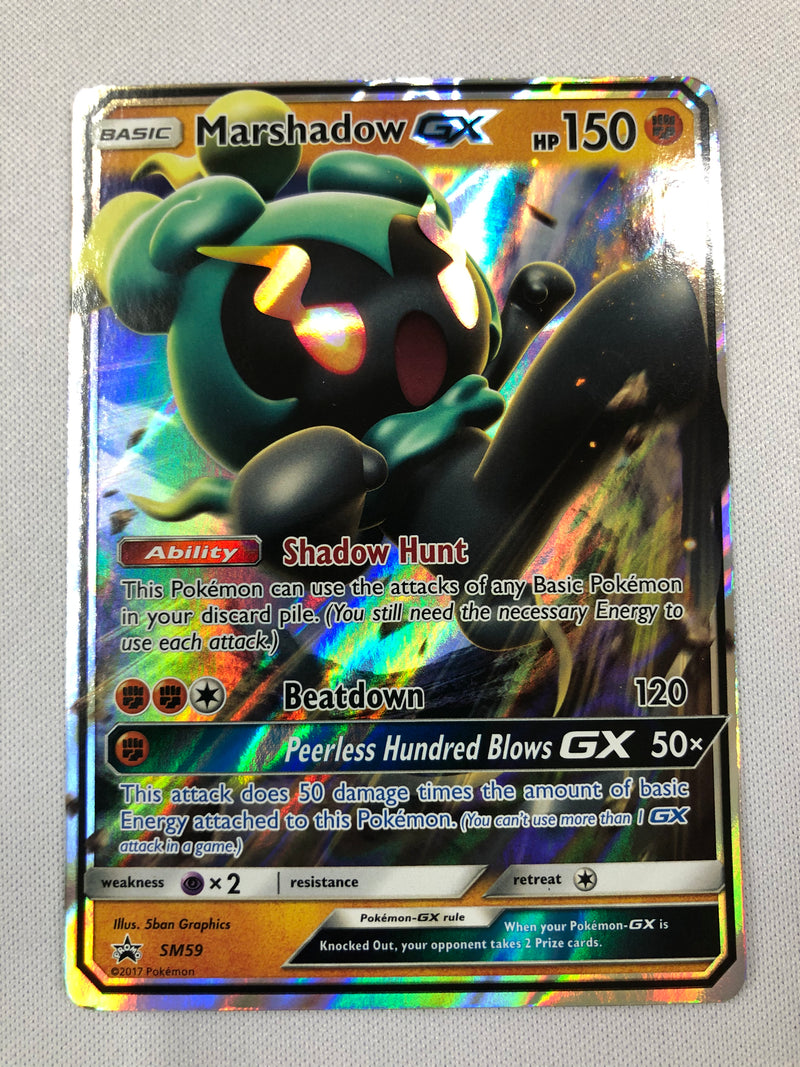 Marshadow GX SM59 Black Star Promo Holo Rare Pokemon Card Near Mint