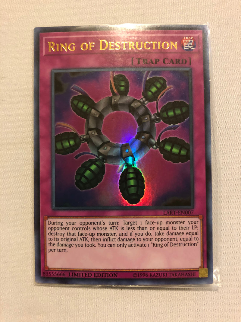 Yugioh Ring Of Destruction LART-EN007 Ultra Rare Limited Edition Mint Sealed