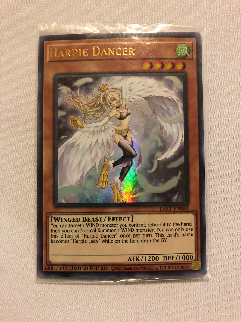 Yugioh Harpie Dancer LART- EN023 Ultra Rare The Lost Art Promo Mint Sealed