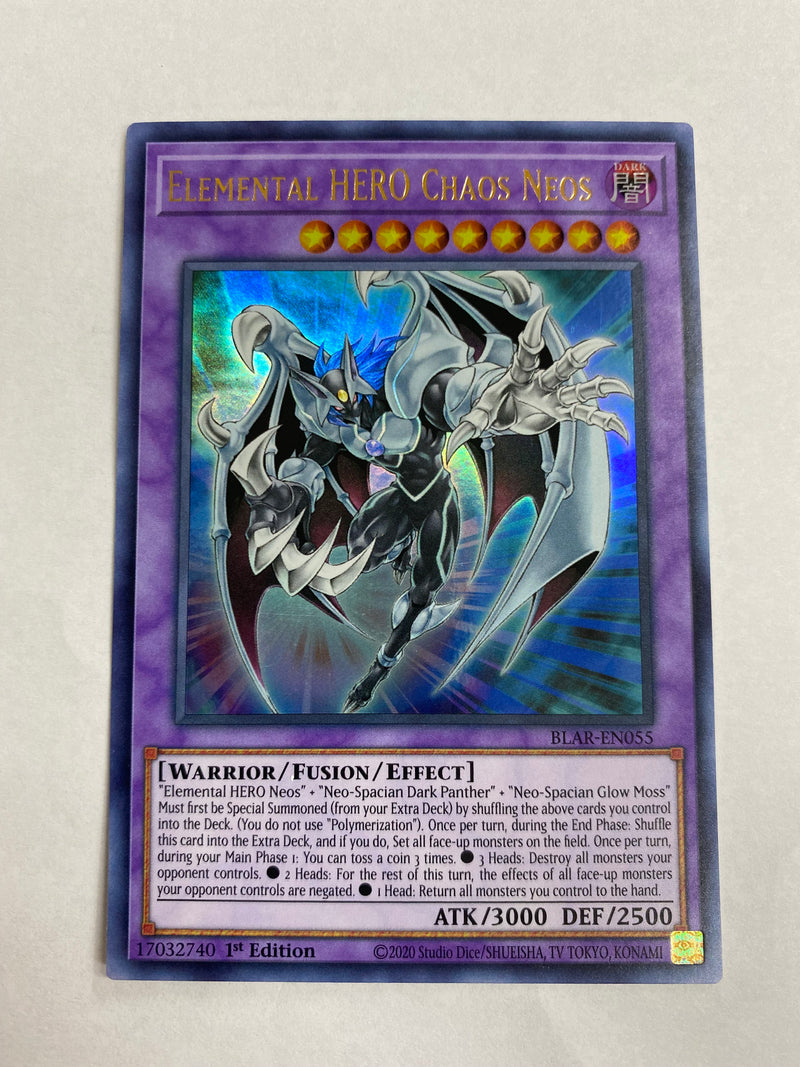 Yugioh Elemental HERO Chaos Neos BLAR-EN055 1st Edition Ultra Rare NM
