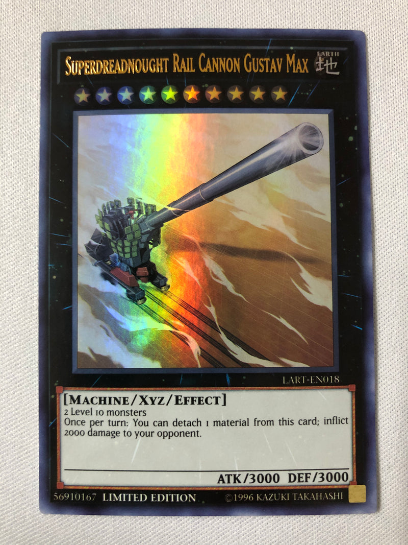 Yugioh Superdreadnought Rail Cannon Gustav Max LART-EN018 Ultra Rare Sealed Mint