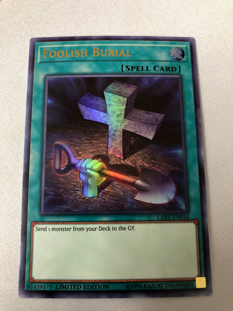 yugioh cards like foolish burial Yugioh Foolish Burial LART-EN016 Ultra Rare Near Mint