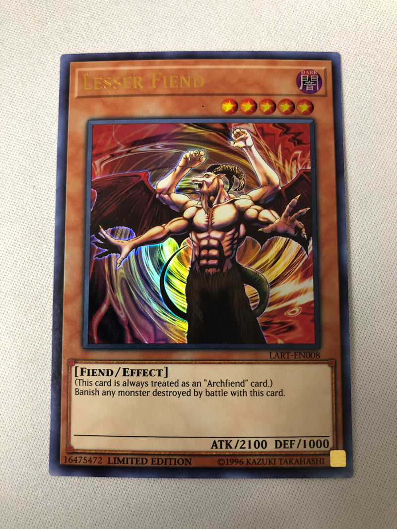 Yugioh Lesser Fiend LART-EN008 Ultra Rare Near Mint Yugioh Lesser Fiend LART-EN008 Ultra Rare Near Mint