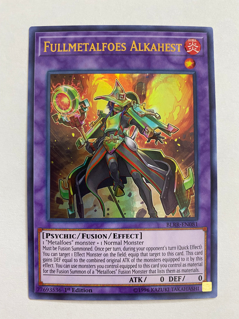 Yugioh Fullmetalfoes Alkahest BLRR-EN081 Ultra Rare 1st Edition Near Mint