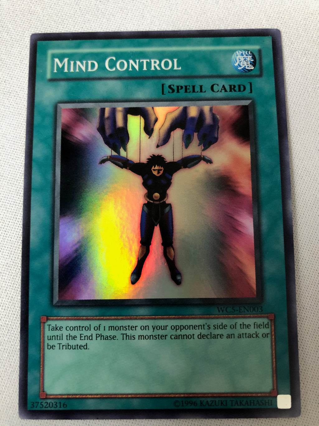 mind control yugioh card Yugioh Mind Control WC5-EN003 Super Rare Unlimited Edition Near Mint