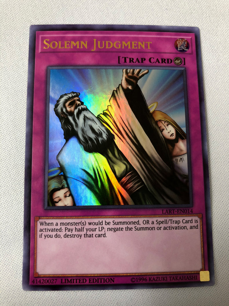 Yugioh Solemn Judgment LART-EN014 Ultra Rare Limited Edition Near Mint