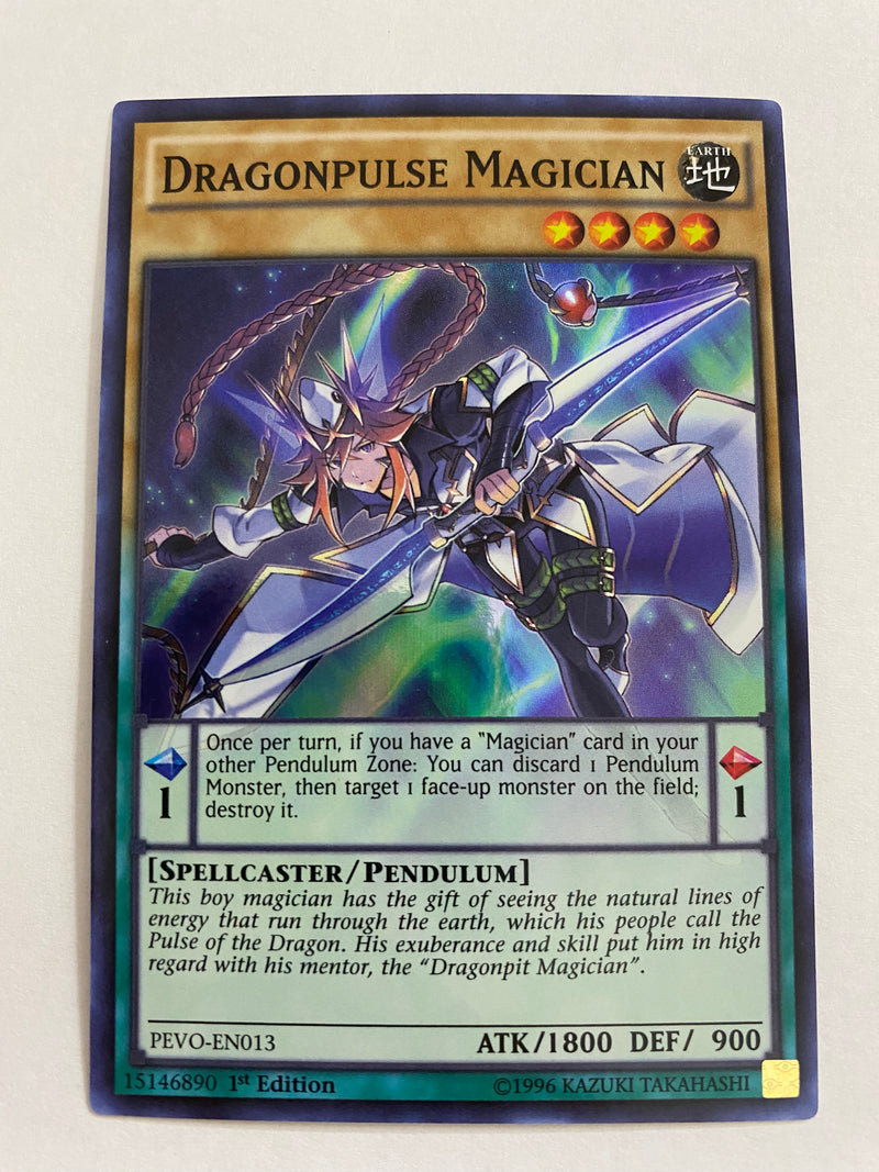 Yugioh  Dragonpulse Magician PEVO-EN013 1st Edition Super Rare NM