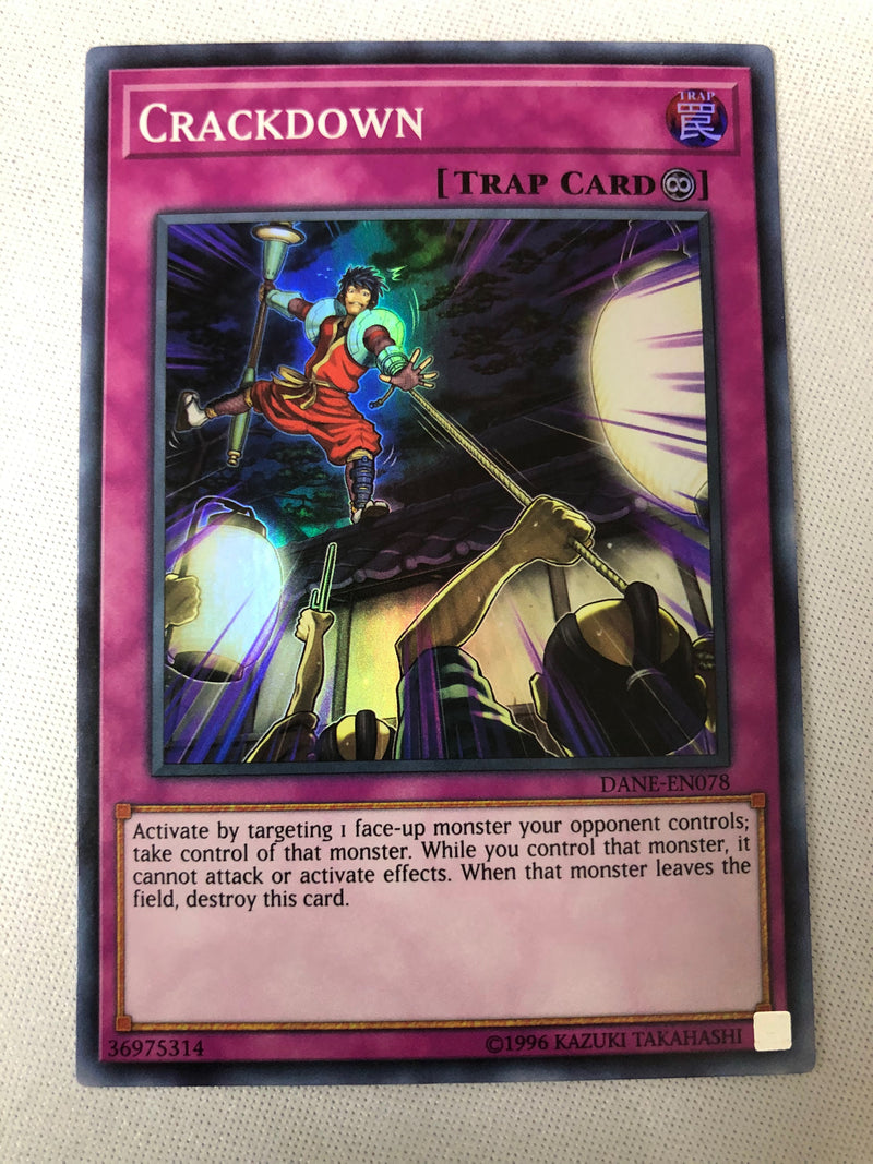 Yugioh Crackdown DANE-EN078 Super Rare 1st Edition Near Mint