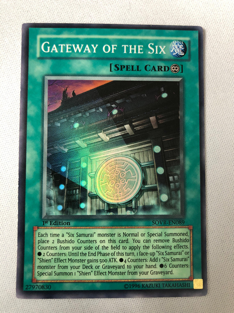 Yugioh Gateway of the Six SOVR-EN089 Super Rare Unlimited Edition NM