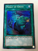 Yugioh Moray Of Greed AP01-EN010 Super Rare Unlimited Edition Near Mint