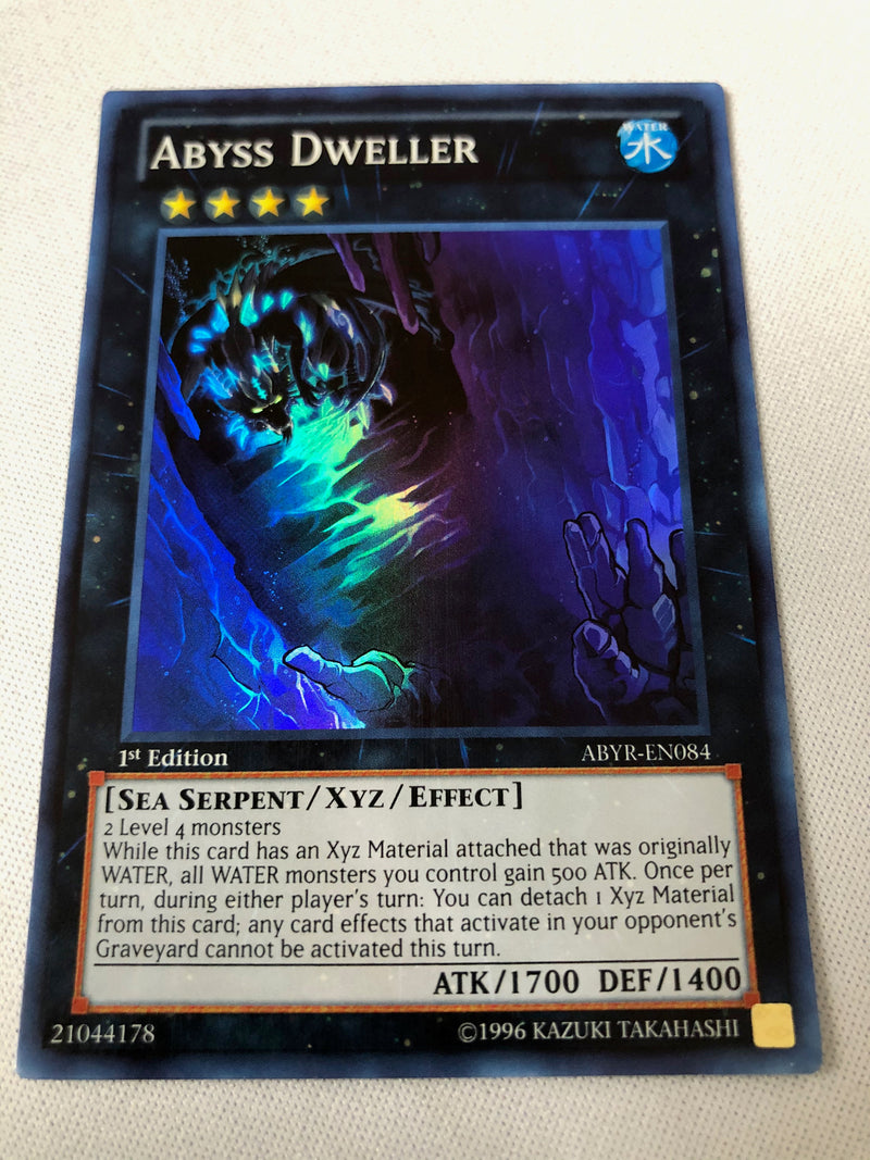 Yugioh Abyss Dweller ABYR-EN048 Super Rare 1st Edition Near Mint