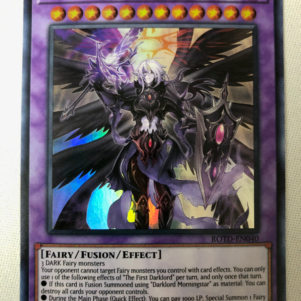 Yugioh The First Darklord ROTD-EN040 Super Rare 1st Edition Near Mint