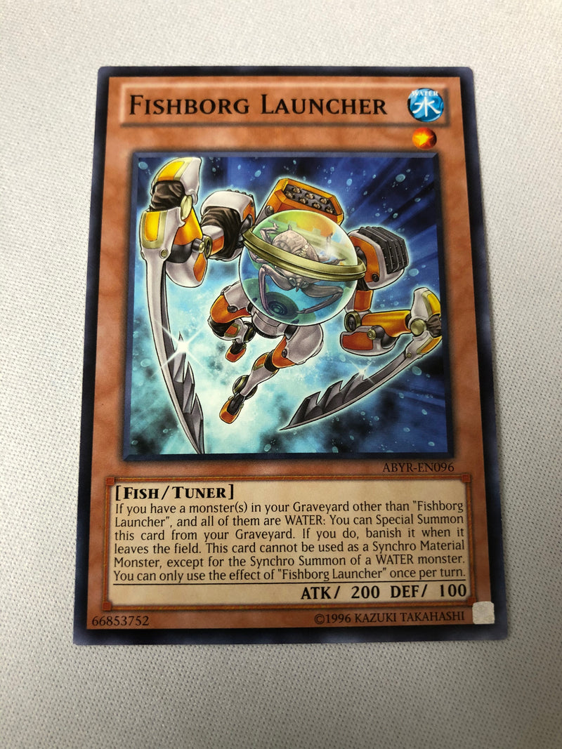 yugioh card launcher Yugioh Fishborg Launcher ABYR-EN096 Common Unlimited Edition Near Mint