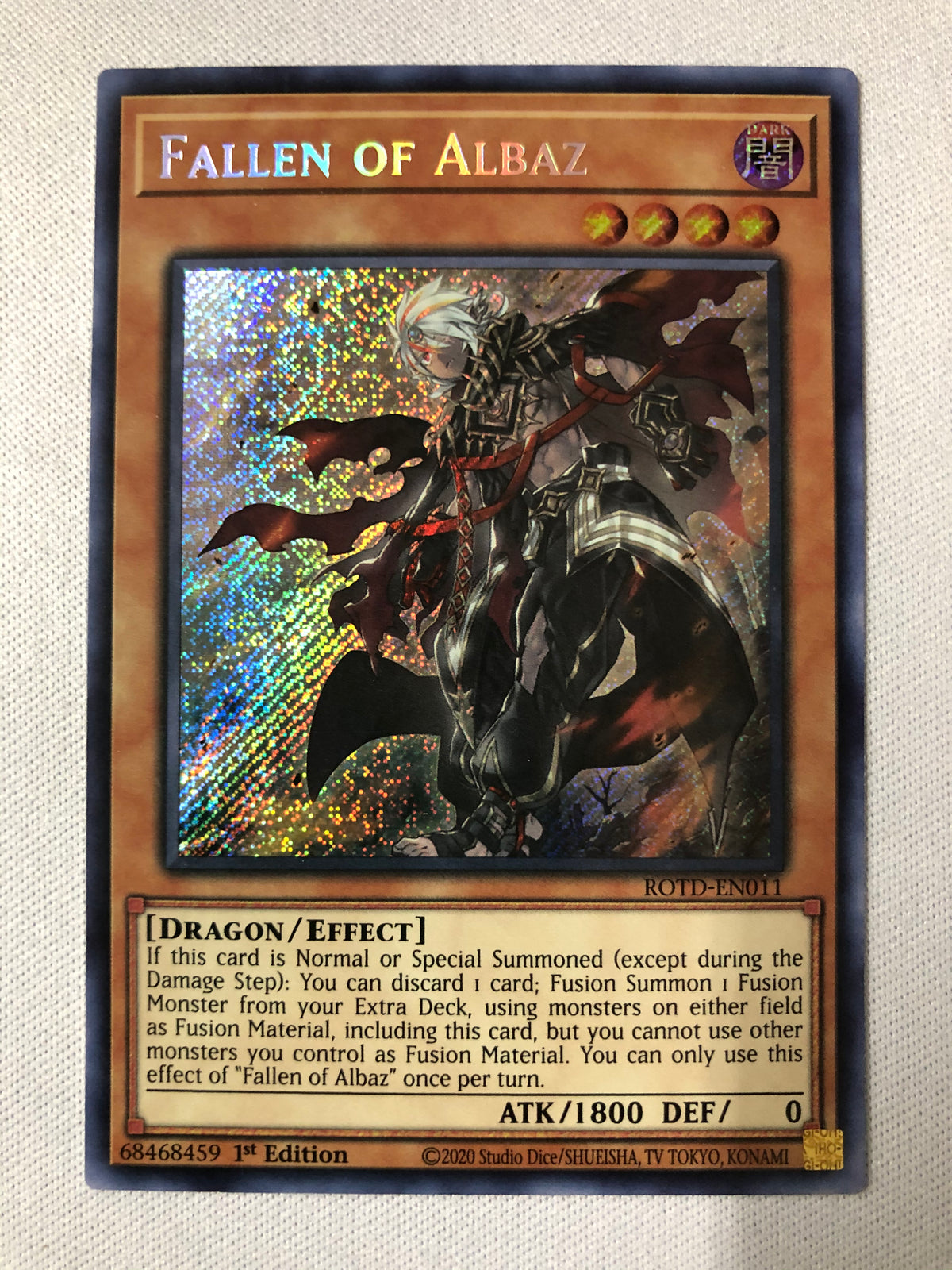 fallen of albaz deck yugioh Yugioh Fallen of Albaz ROTD-EN011 Secret Rare 1st Edition Near Mint