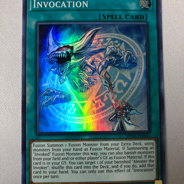 Yugioh Invocation SHVA-EN043 Super Rare 1st Edition Near Mint