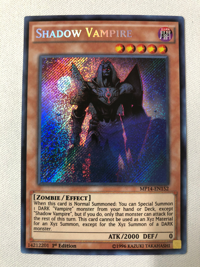 Yu-Gi-Oh! Shadow Vampire MP14-EN152 Secret Rare 1st Near Mint