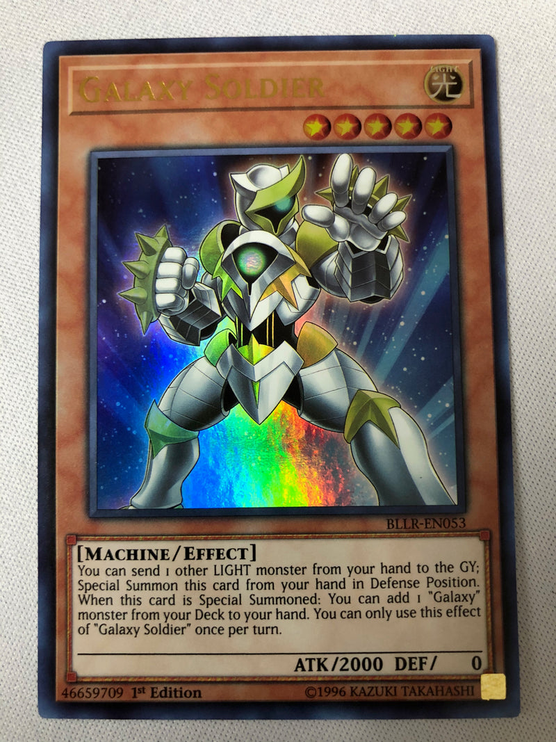 Yugioh Galaxy Soldier BLLR-EN053 Ultra Rare 1st Edition Near Mint
