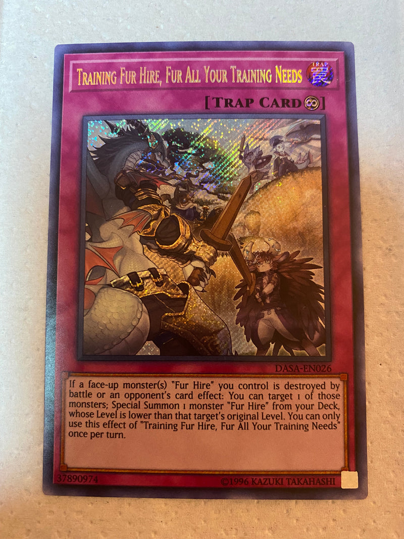 Yugioh Training Fur Hire, Fur All Your Training Needs DASA-EN026 Secre Yugioh Training Fur Hire, Fur All Your Training Needs DASA-EN026 Secre